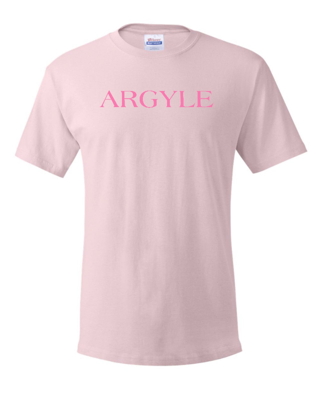 Argyle Eagles Pink Out Spirit Short Sleeve Tee - Adult - Pale Pink