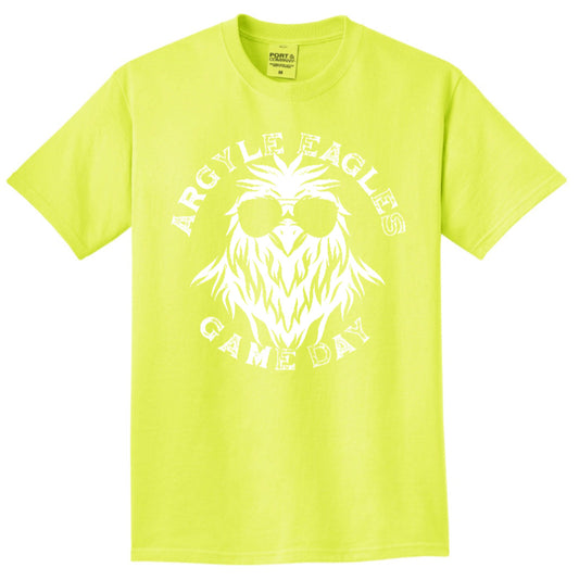 FINAL FEW - ARGYLE GAMEDAY NEON Tee - Neon Yellow