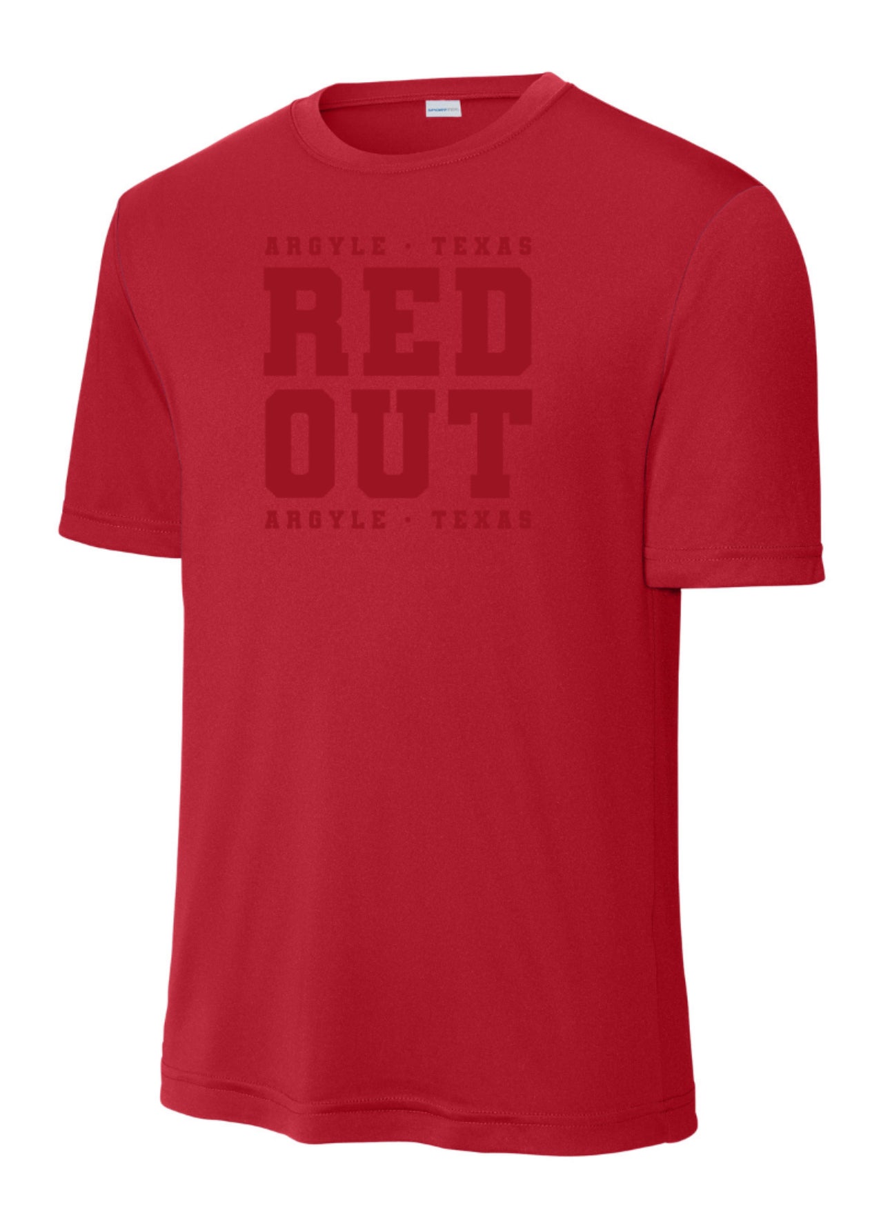 ARGYLEredout ADULT Sport-Tek Short Sleeve Tee - True Red