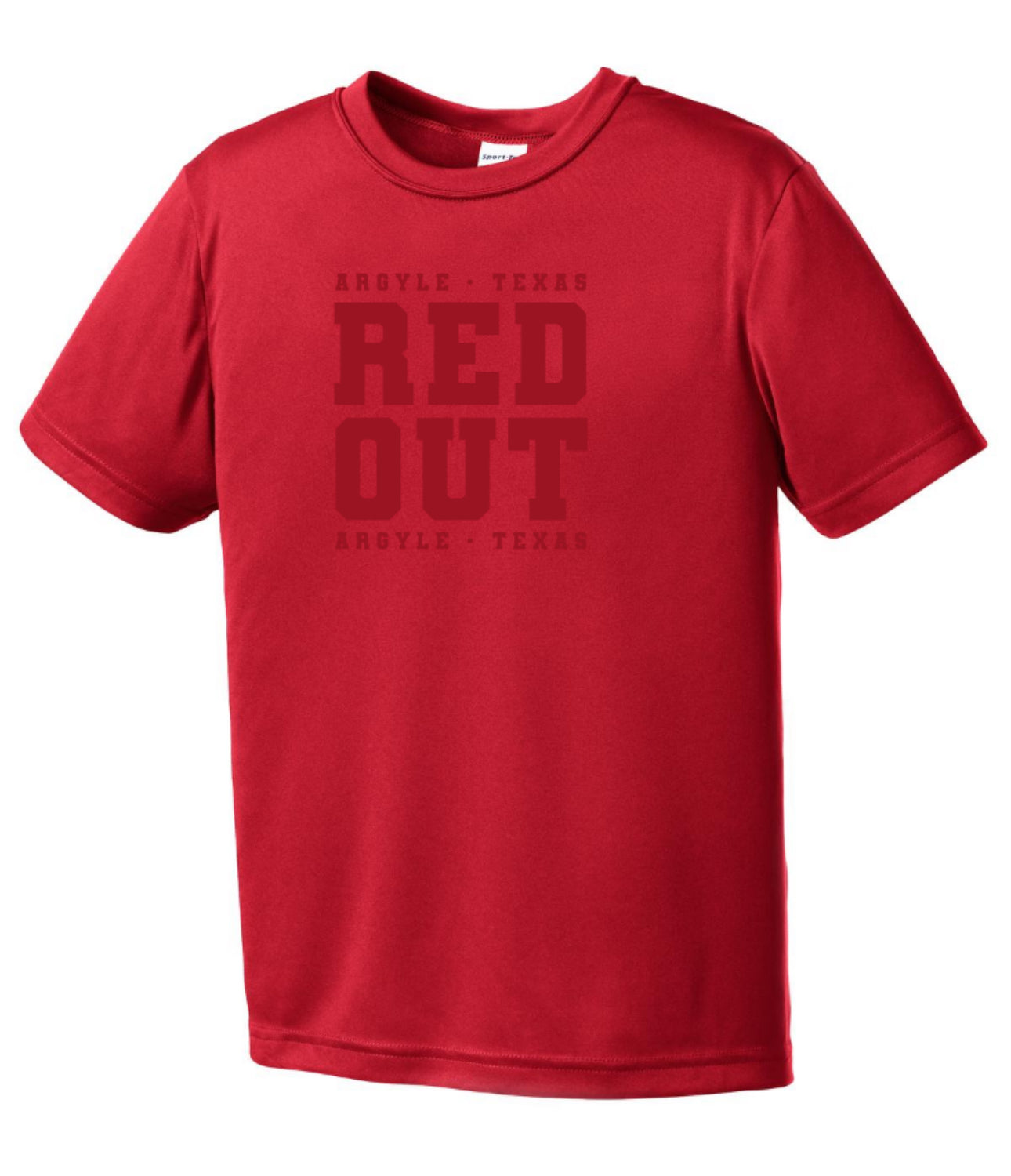 ARGYLEredout YOUTH Sport-Tek Short Sleeve Tee - True Red