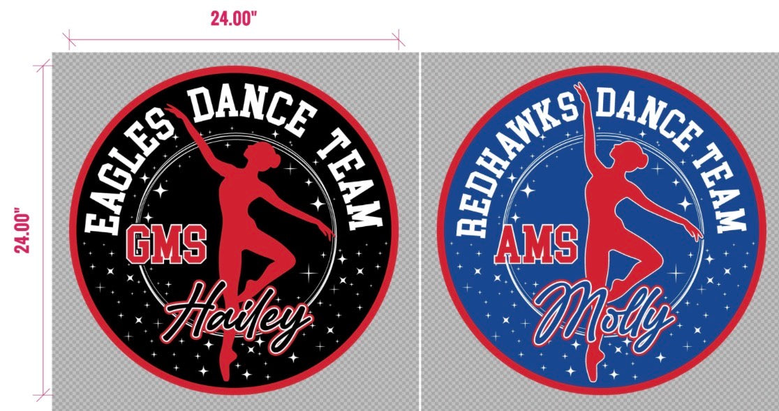 2026 Argyle Middle School DANCE Yard Sign