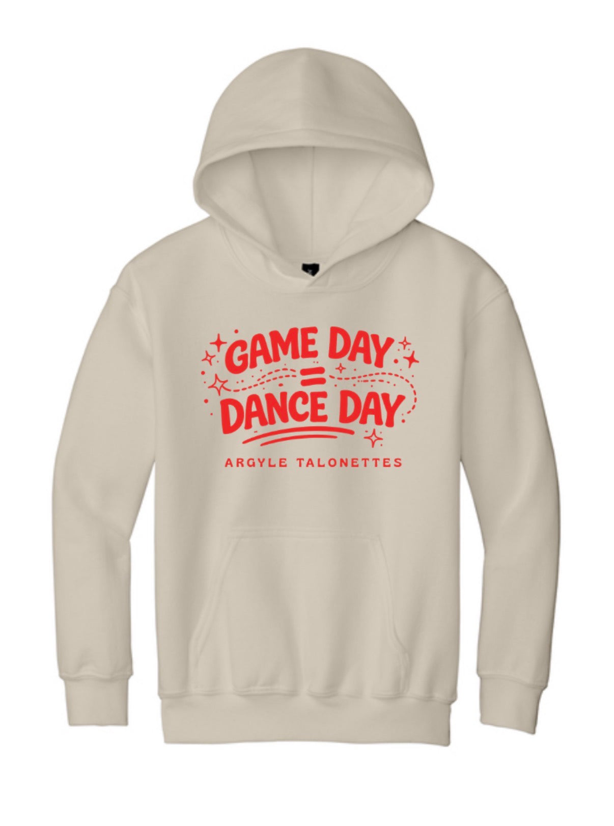 Talonettes DANCE DAY - Gildan Heavy Blend Hooded Pullover Sweatshirt - YOUTH - Sand