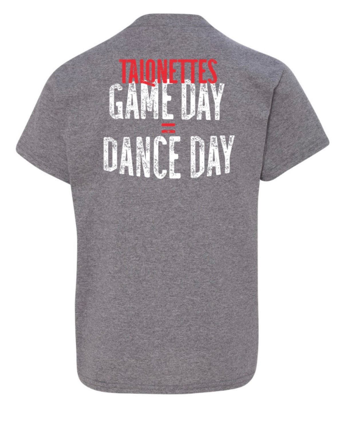 Talonettes FOOTBALL - Gildan 100% Cotton Short Sleeve Tee - YOUTH - Graphite Heather
