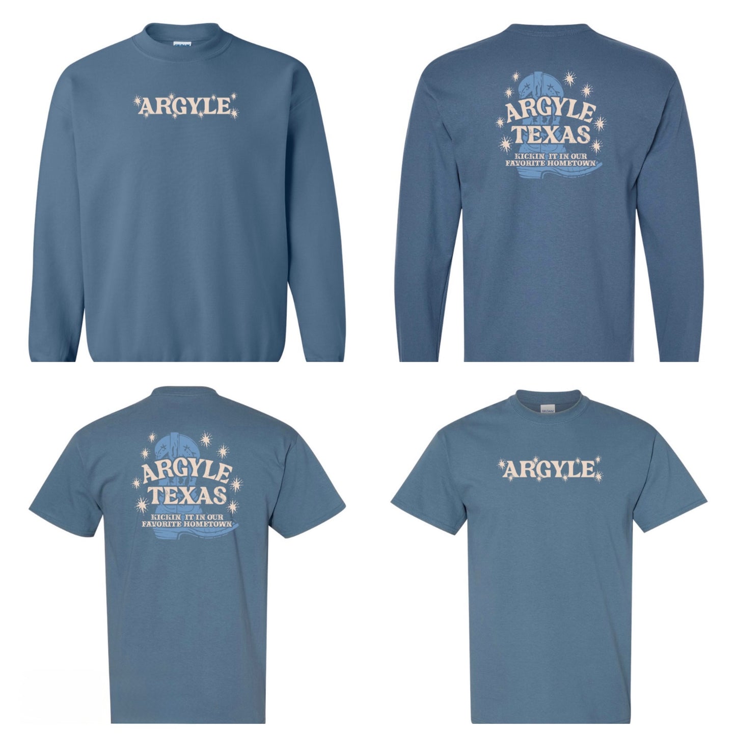 Argyle COUNTRY HeavyBlend Crewneck Sweatshirt - Adult - Indigo Blue