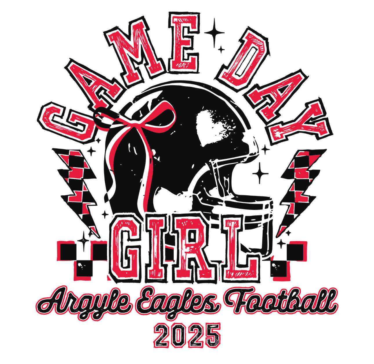 Varsity Gameday Girl '25 - ComfortWash Hodie Sweatshirt - Adult - Parchment