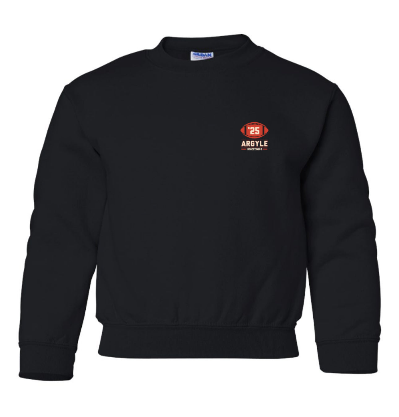 ArgyleCheer Homecoming Spirit Crewneck Sweatshirt - Youth - Black
