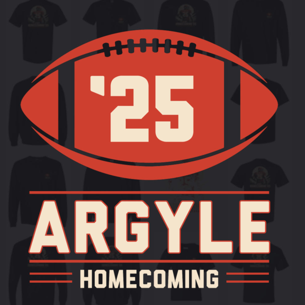 ArgyleCheer Homecoming Spirit Short Sleeve Pocket Tee - Adult - Black