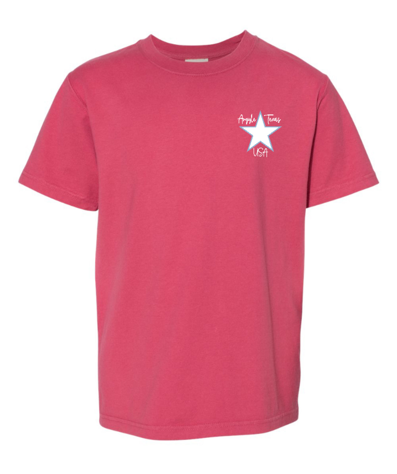 ArgyleCheer USA Spirit Short Sleeve Tee - Youth - Crimson Fall