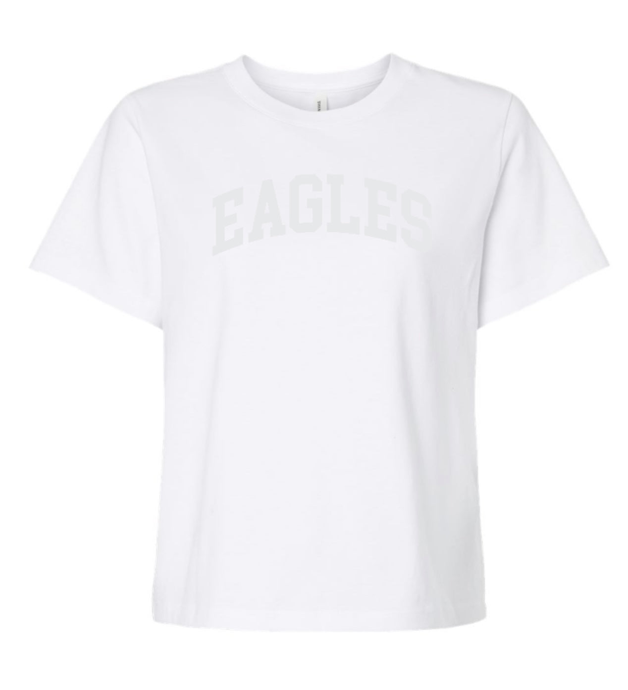 ArgyleCheer White Night Spirit Short Sleeve Mid-Length Crop - Ladies - PUFF White