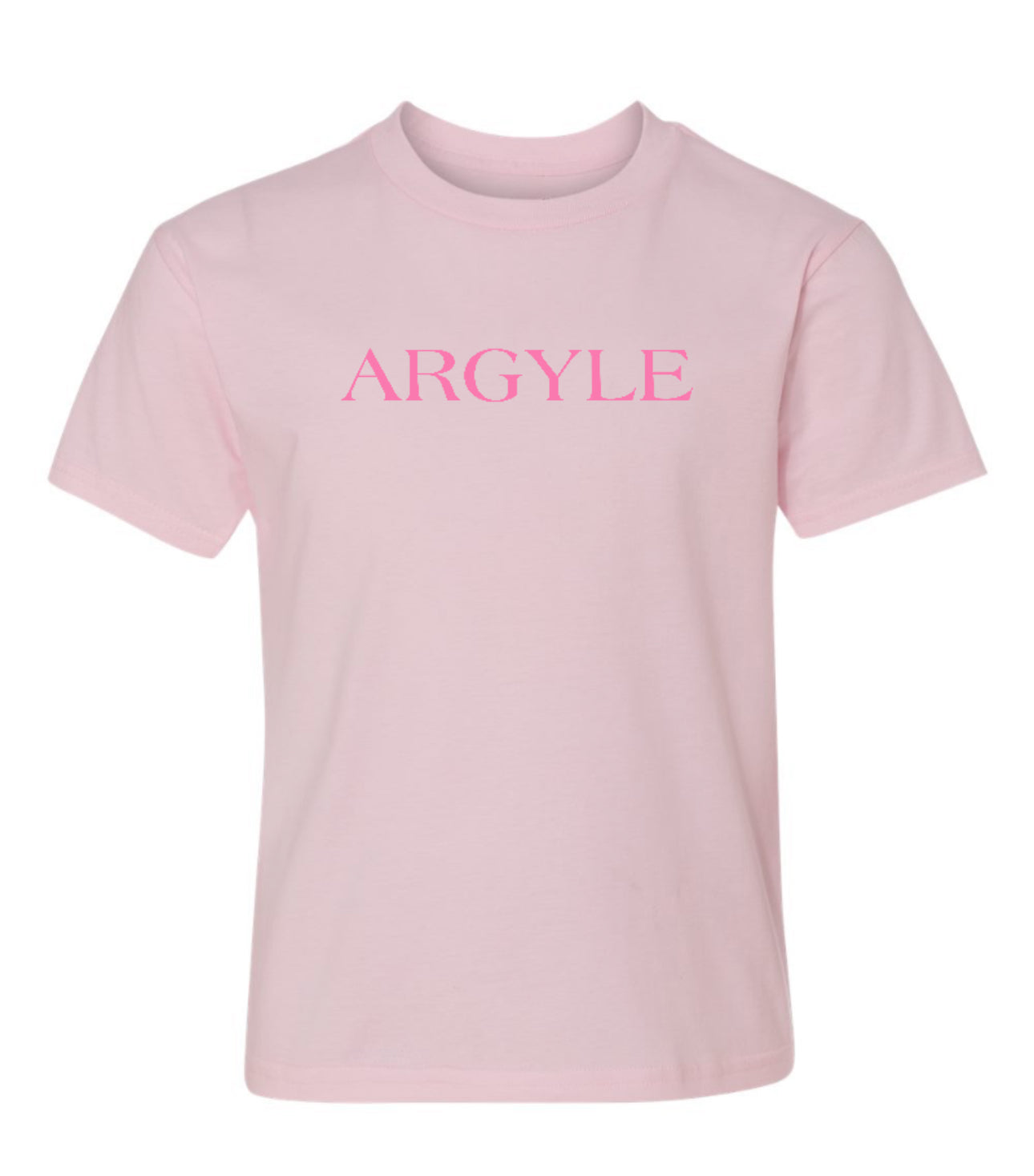 ArgyleCheer Pink Out Spirit Short Sleeve Tee - Youth - Pale Pink