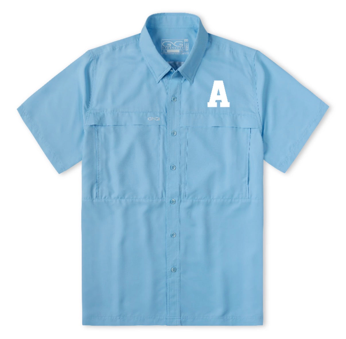 ARGYLE "A" Embroidery GameGuard Explorer Shirt - Adult - Rainwater Blue