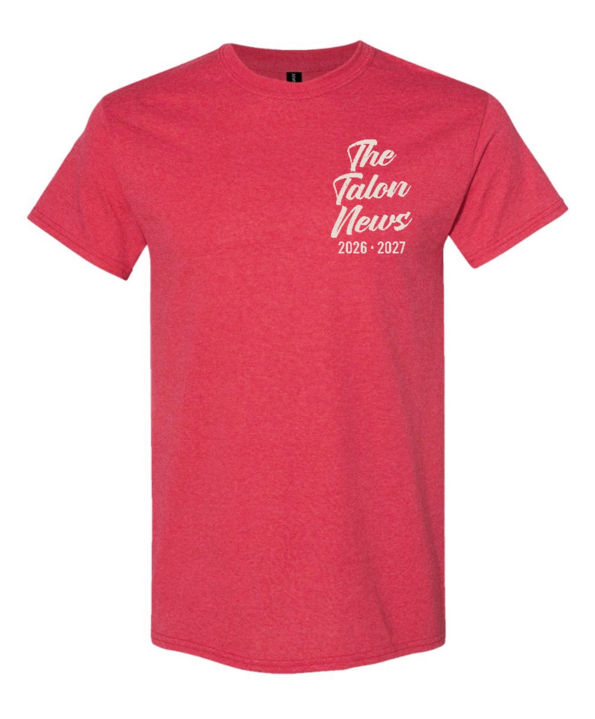 2026 Talon News Media - Short Sleeve Tee - Heather Red