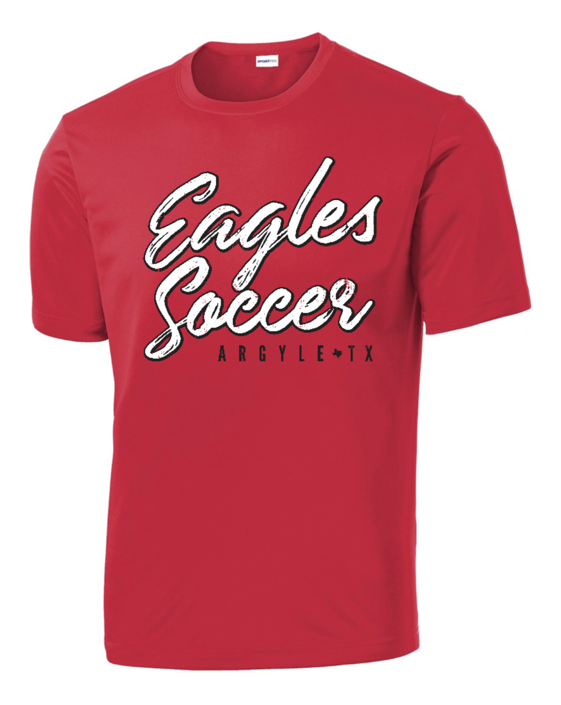 FINAL FEW - Cursive Soccer Performance Long Sleeve - Red