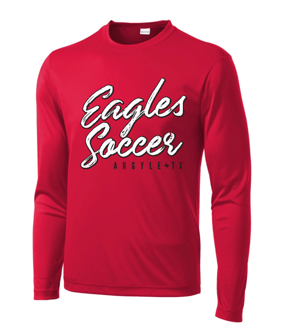 FINAL FEW - Cursive Soccer Performance Tee - Red