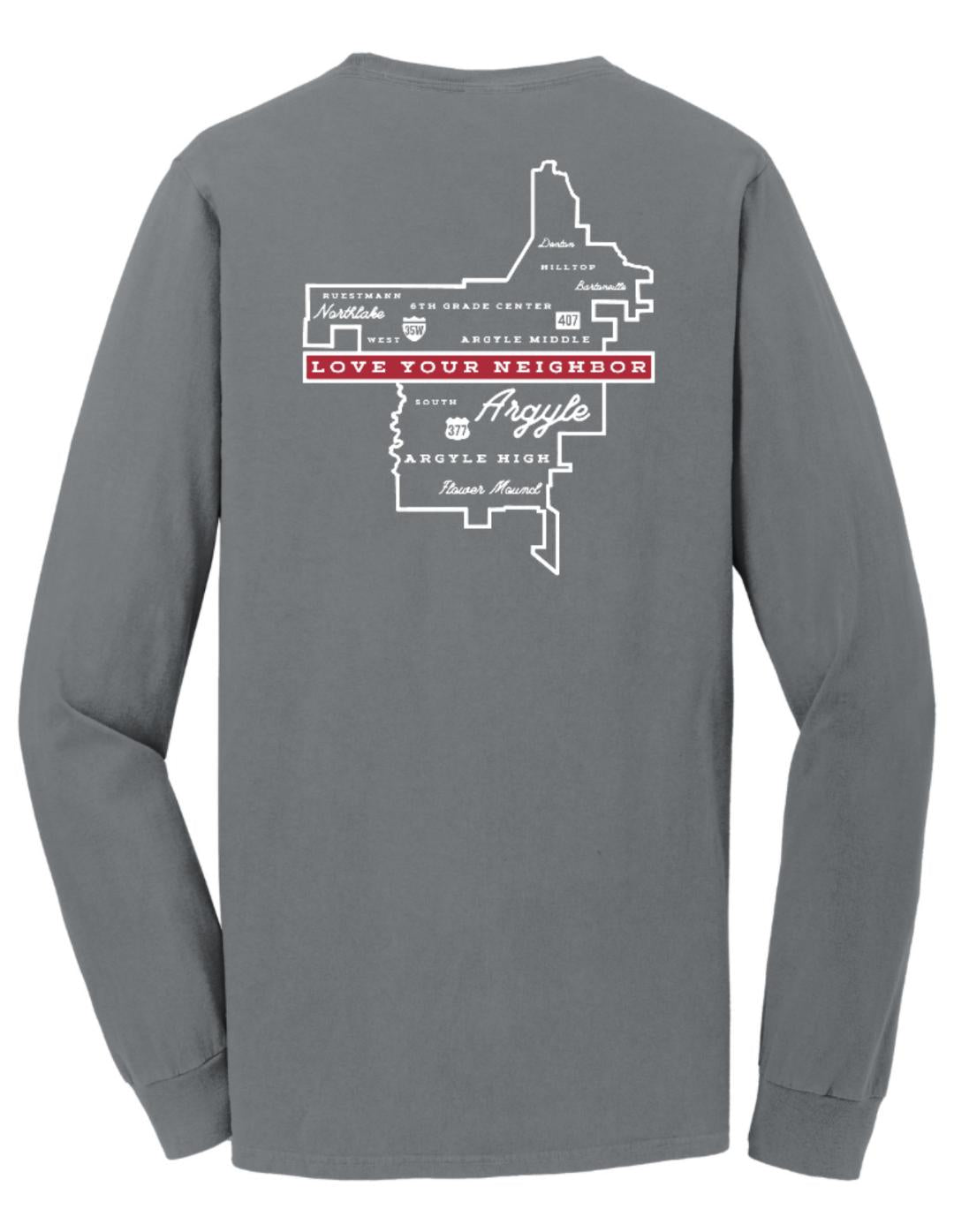 FINAL FEW SALE - AHS Choir 24 - Long Sleeve Tee - Beach Wash Pewter