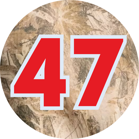ARGYLE Player Number Camouflage BUTTON - Two Sizes