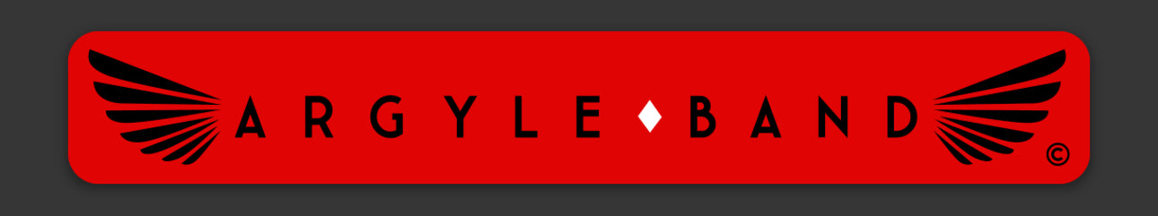 ARGYLEband Vinyl Sticker - Rectangle (Laptop/Waterbottle Size)