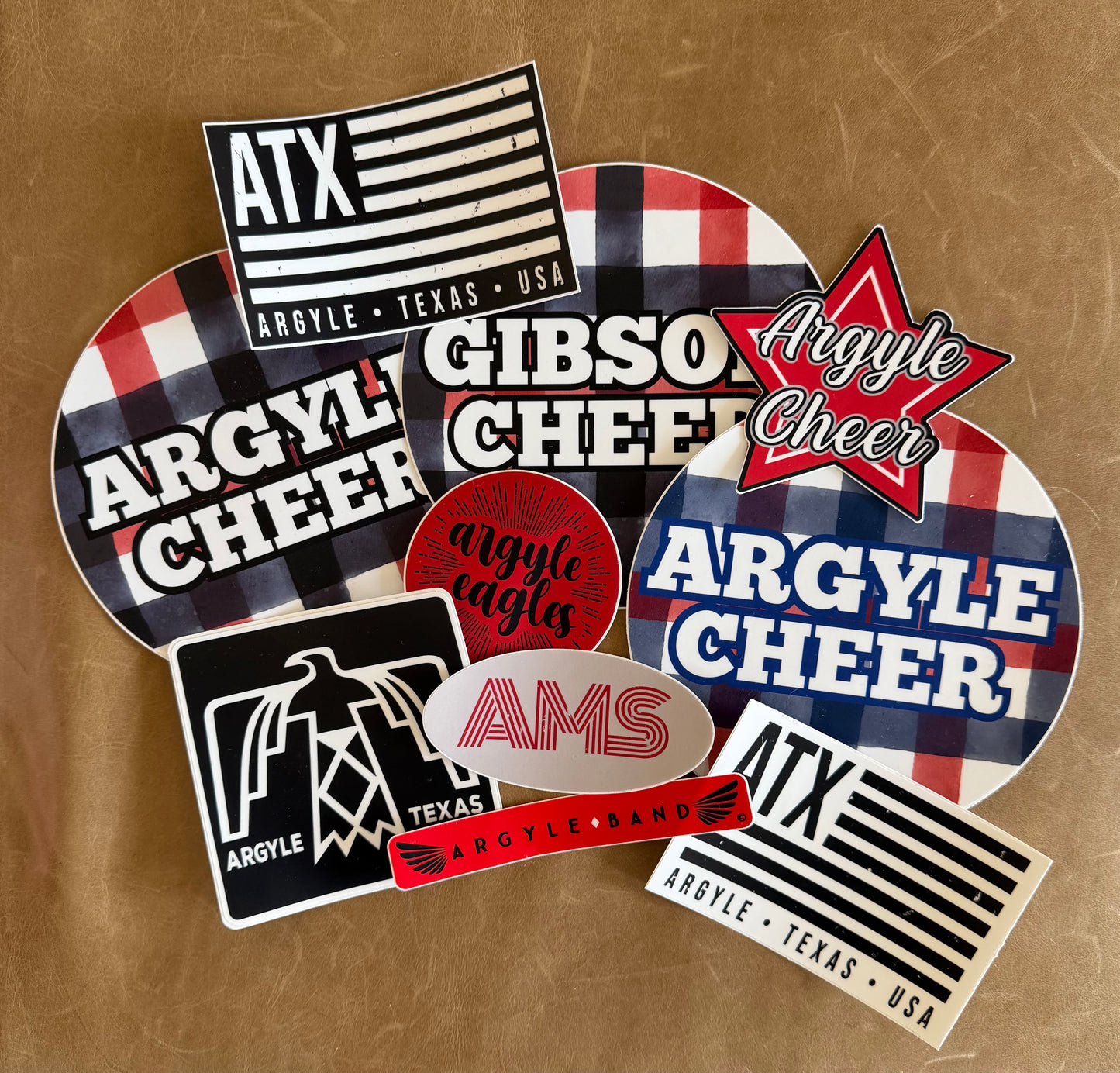 FINAL FEW - AMS Vinyl Sticker - Oval - Grey & Red
