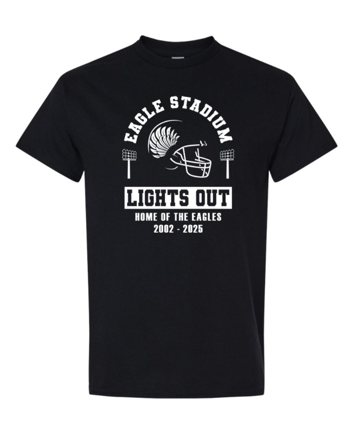 EAGLESTADIUMlightsout Short Sleeve Tee - Black