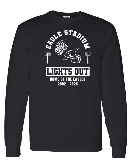 EAGLESTADIUMlightsout Long Sleeve Tee - Black