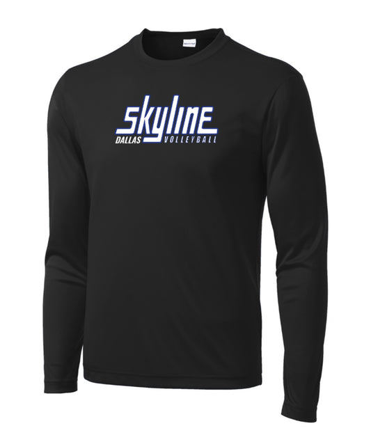 SKYLINE16black Sport-Tek Performance Long Sleeve - Black