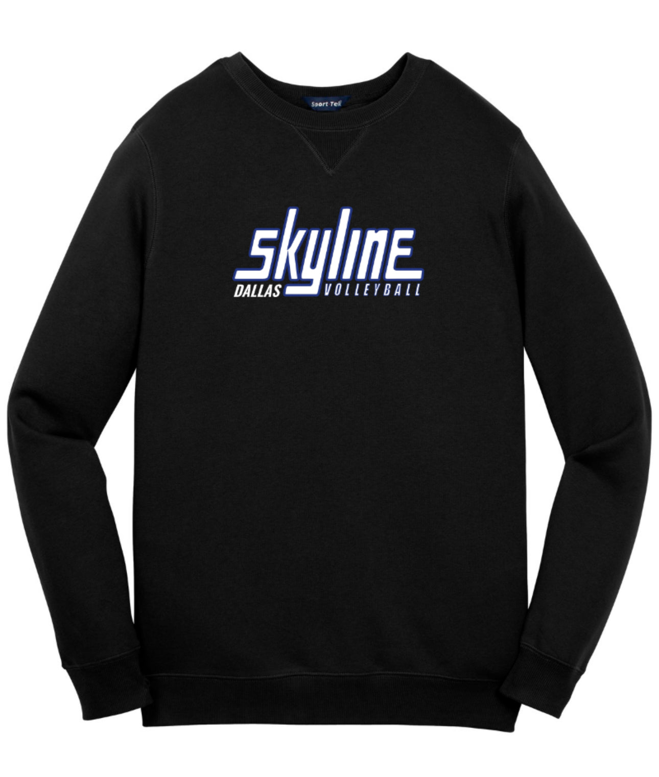 SKYLINE16black Sport-Tek Performance Crewneck Sweatshirt - Black