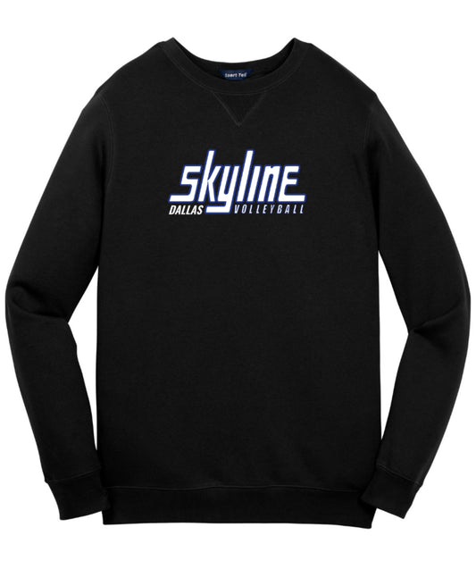 SKYLINE16black Sport-Tek Performance Crewneck Sweatshirt - Black