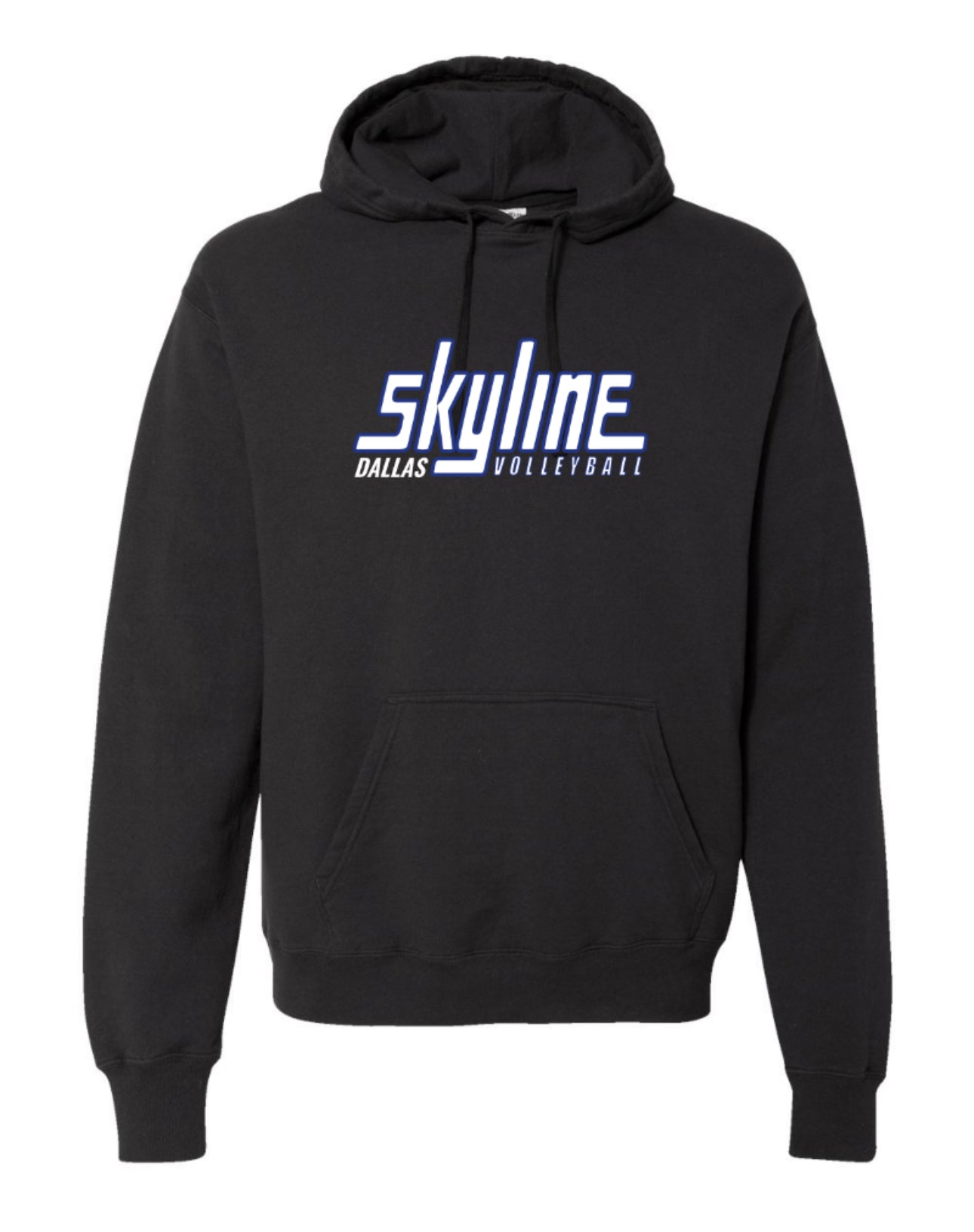 SKYLINE16black ComfortWash Garment-Dyed Hoodie Sweatshirt - Black