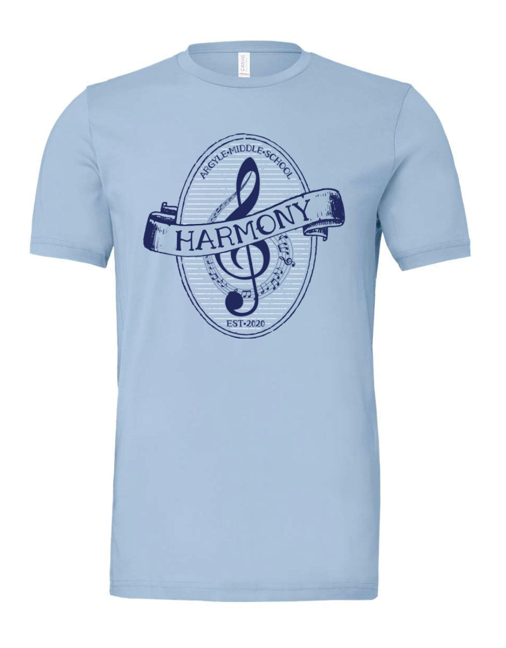 FINAL FEW SALE - AMS Harmony 23 - Short Sleeve Tee - Baby Blue