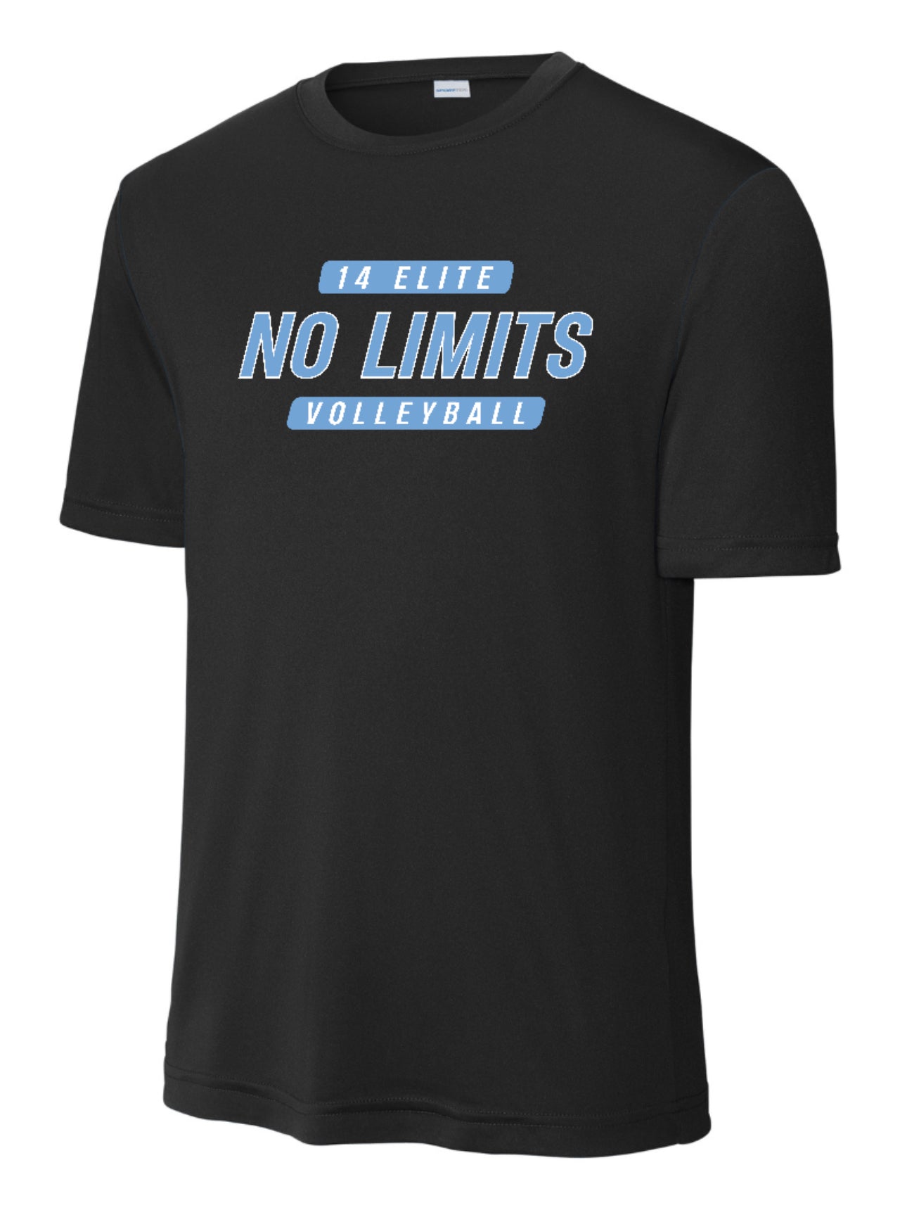 NOLIMITS14Elite Sport-Tek Performance Short Sleeve - Black