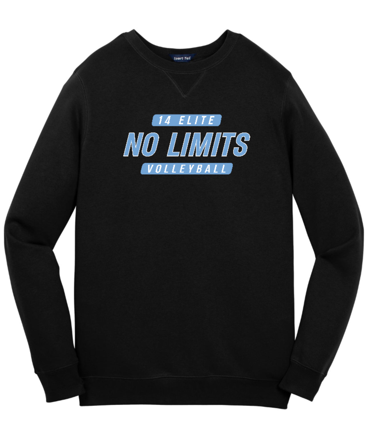 NOLIMITS14Elite Sport-Tek Performance Crewneck Sweatshirt - Black