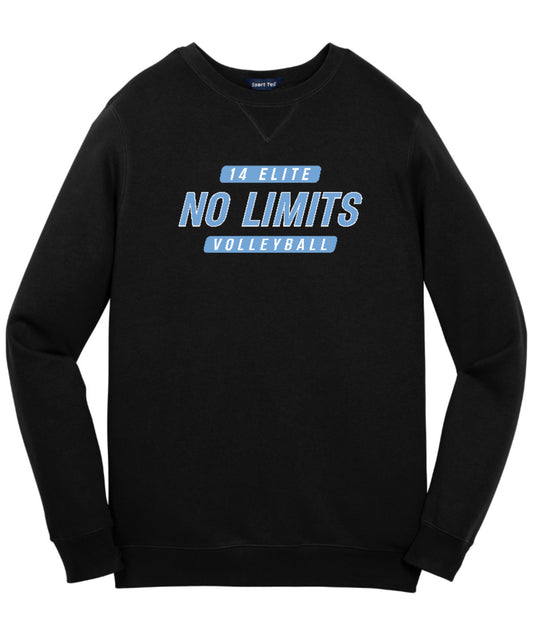 NOLIMITS14Elite Sport-Tek Performance Crewneck Sweatshirt - Black