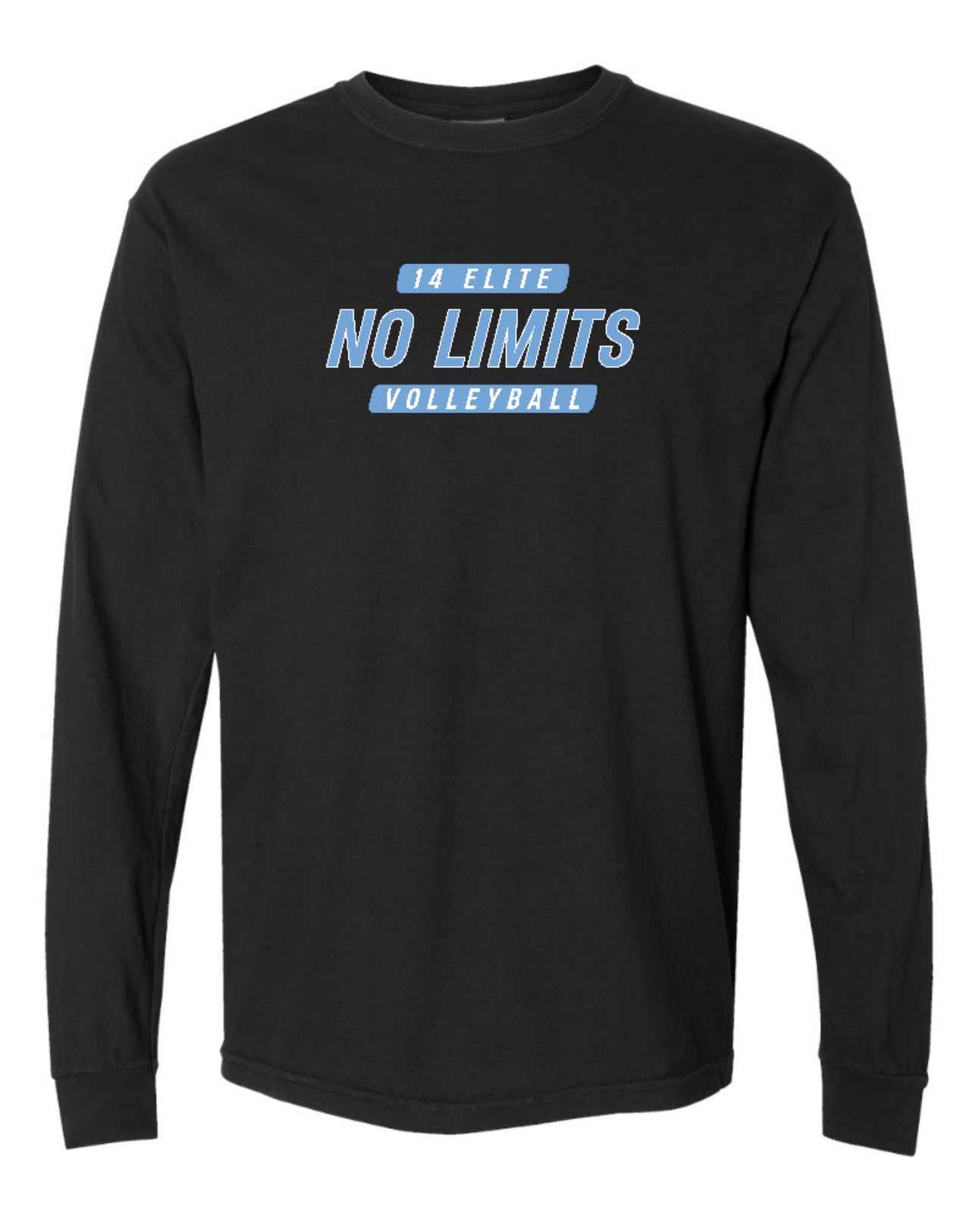 NOLIMITS14elite Comfort Colors Long Sleeve - Black