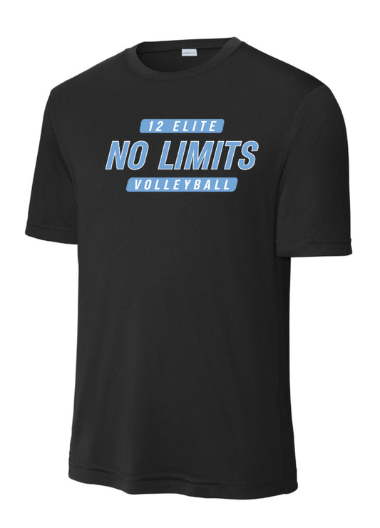 NOLIMITS12Elite Sport-Tek Performance Short Sleeve - Black