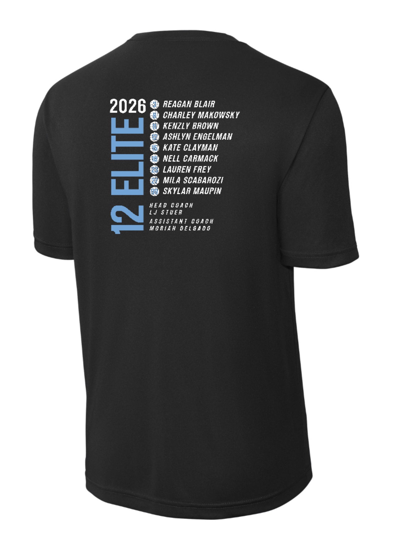 NOLIMITS12Elite Sport-Tek Performance Short Sleeve - Black