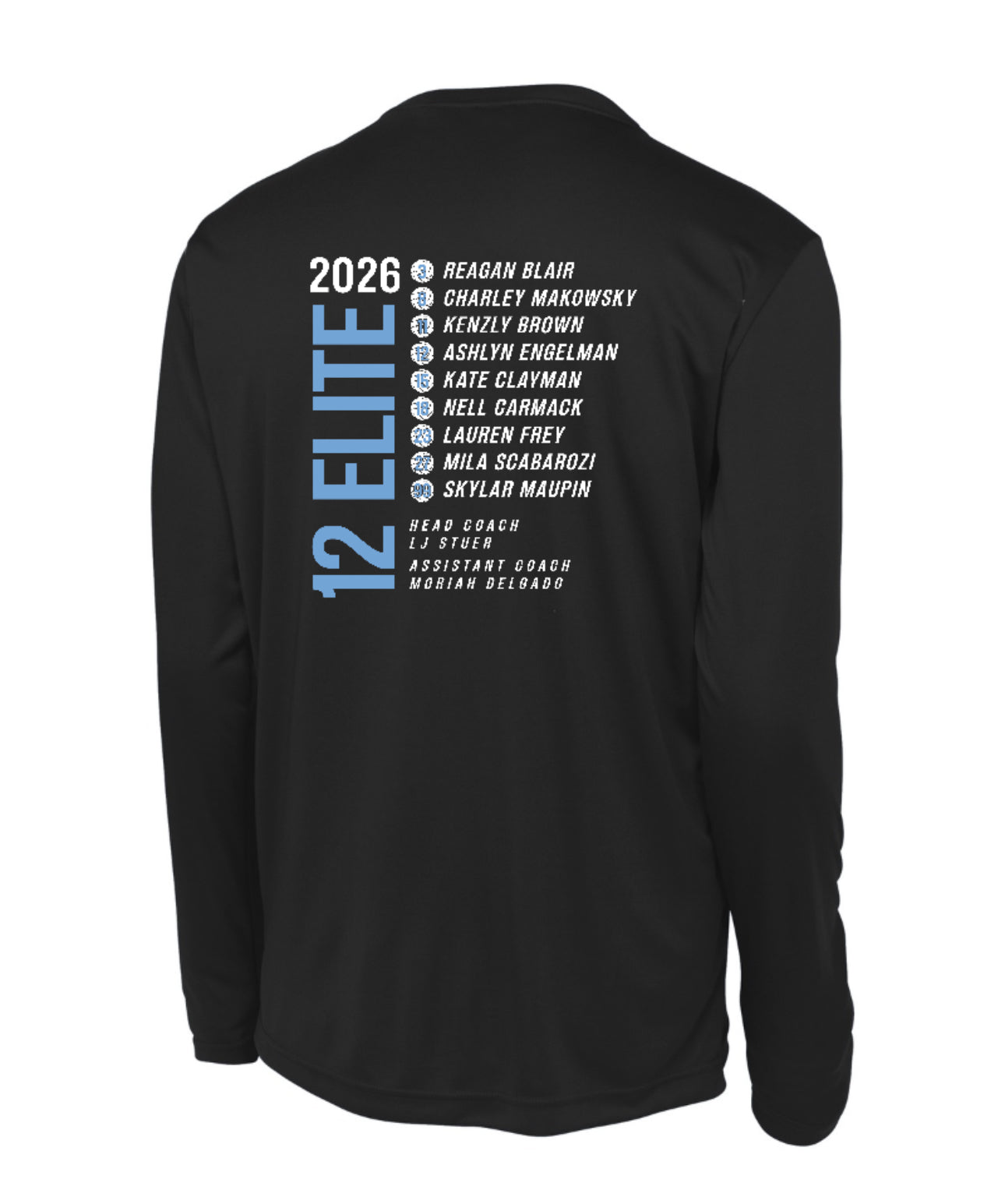 NOLIMITS12Elite Sport-Tek Performance Long Sleeve - Black