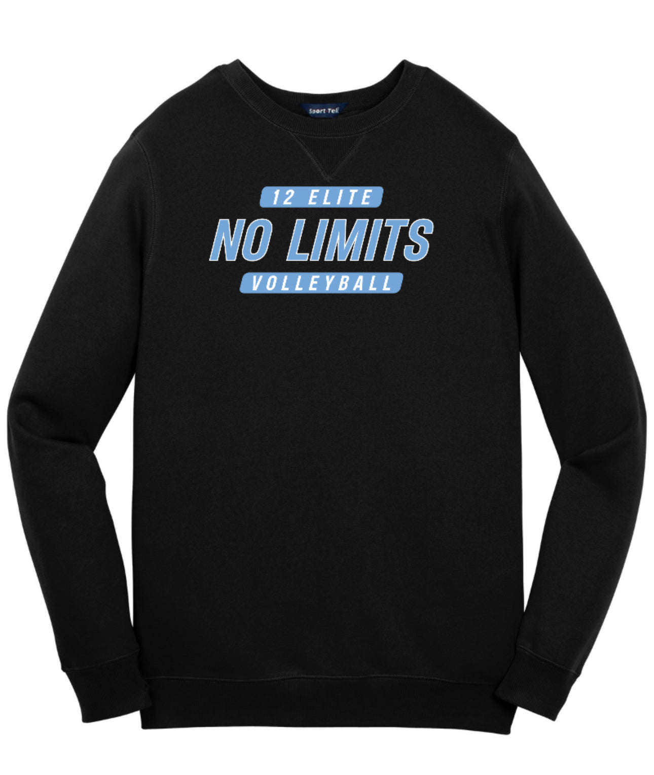 NOLIMITS12Elite Sport-Tek Performance Crewneck Sweatshirt - Black
