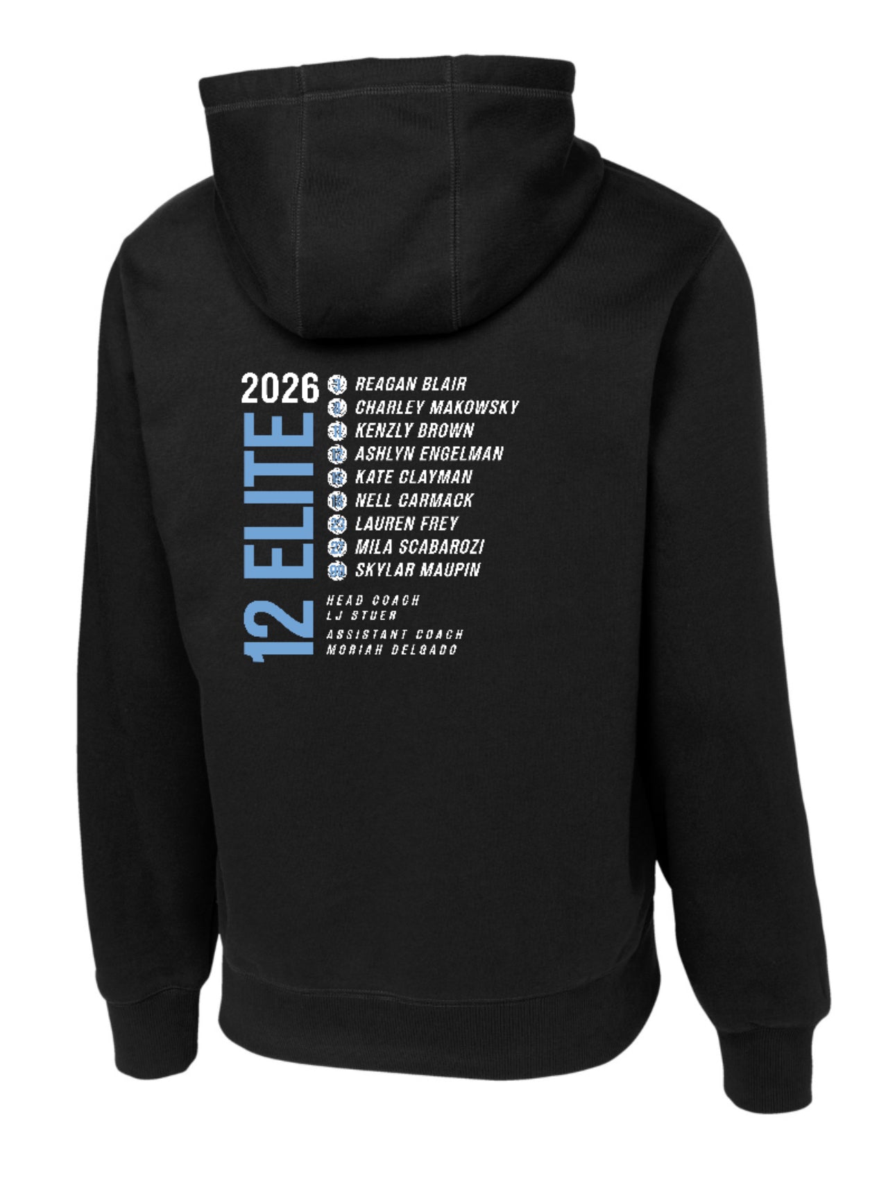 NOLIMITS12Elite Sport-Tek Performance Hoodie Sweatshirt - Black