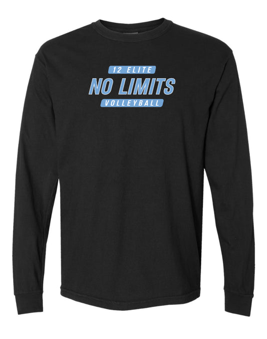NOLIMITS12elite Comfort Colors Long Sleeve - Black