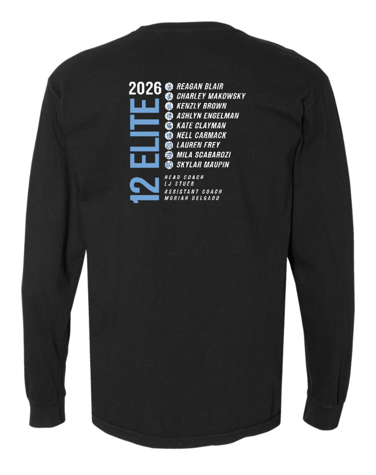 NOLIMITS12elite Comfort Colors Long Sleeve - Black