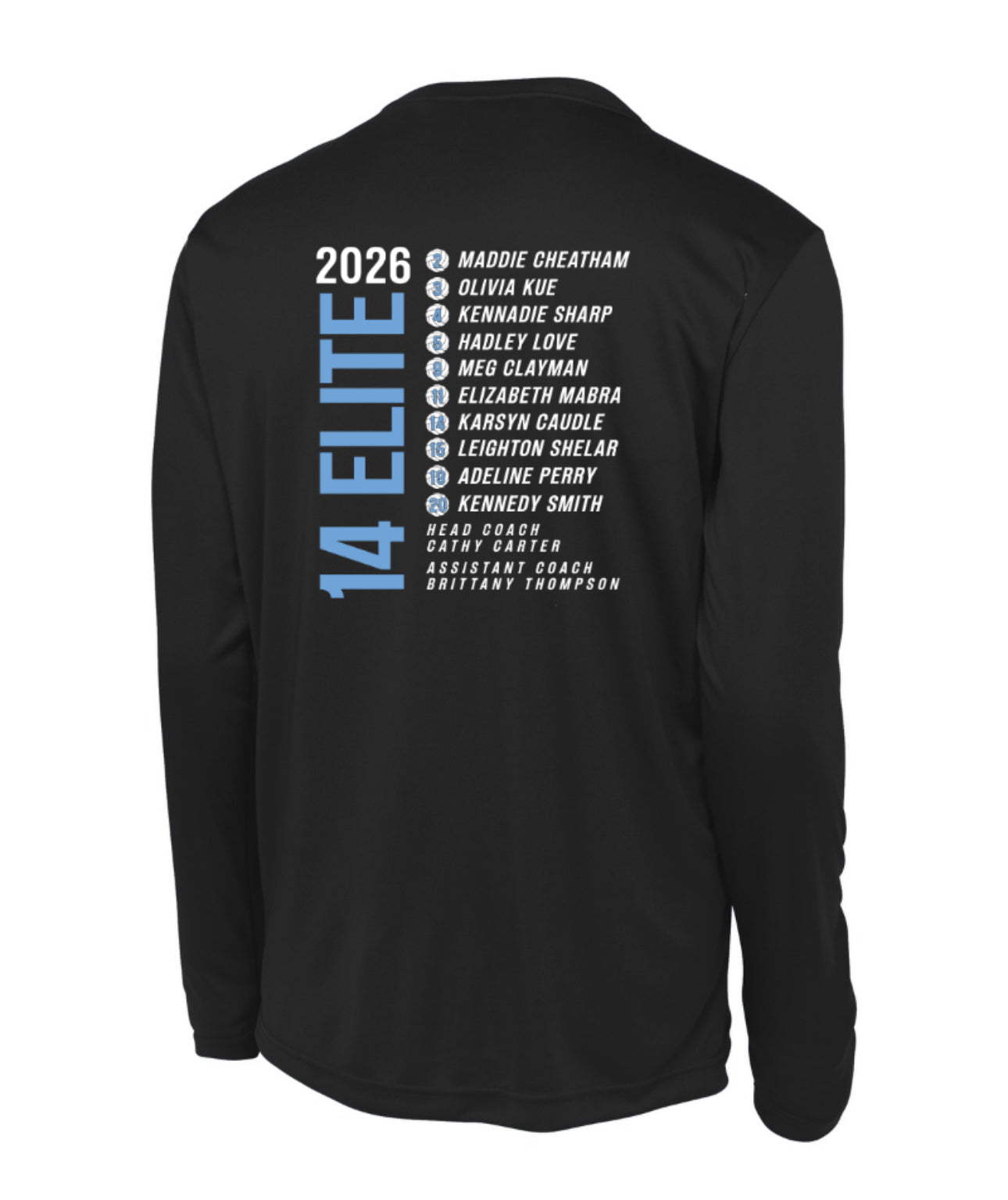 NOLIMITS14Elite Sport-Tek Performance Long Sleeve - Black