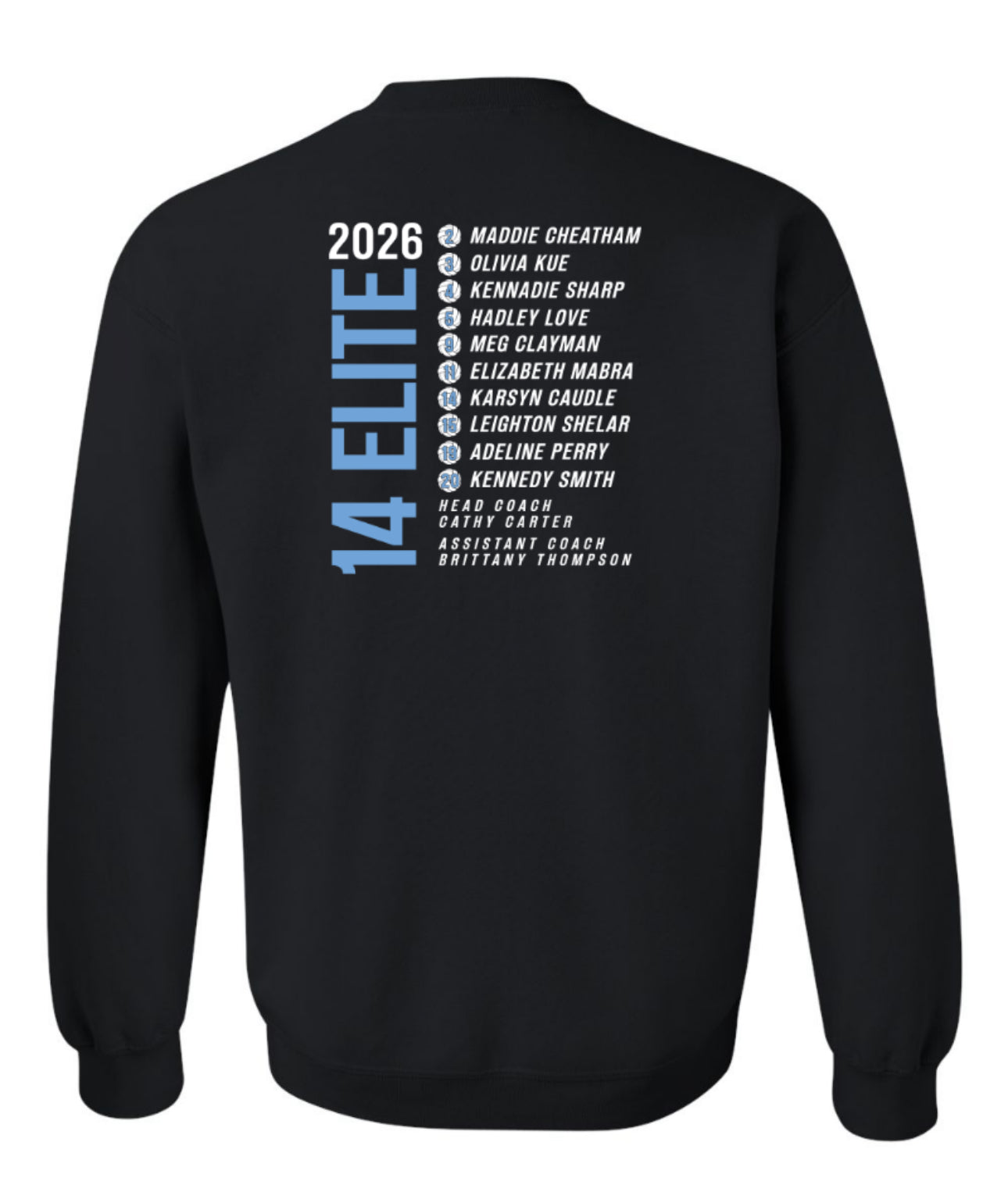 NOLIMITS14elite Gildan 100% Cotton Crewneck Sweatshirt - Black