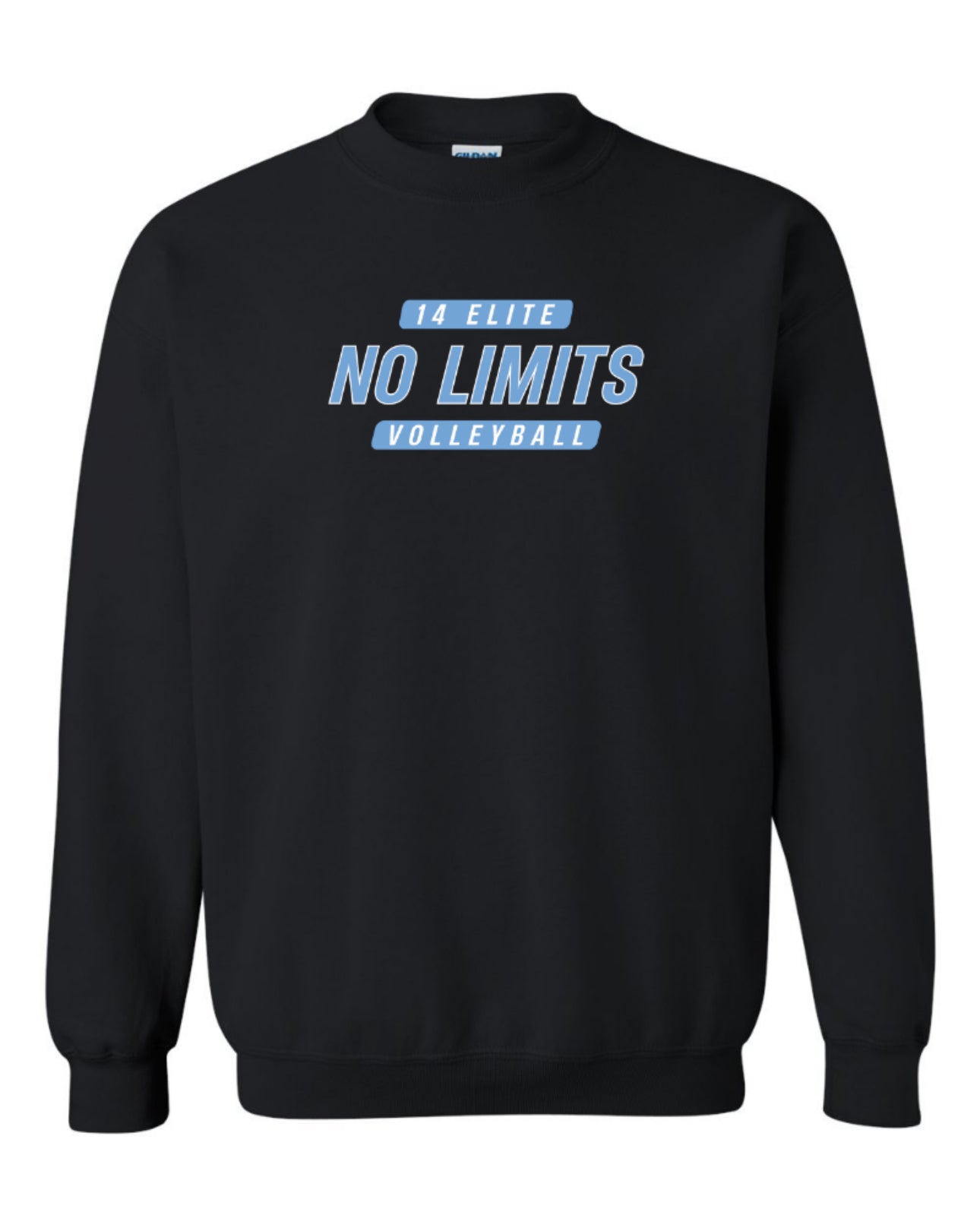 NOLIMITS14elite Gildan 100% Cotton Crewneck Sweatshirt - Black