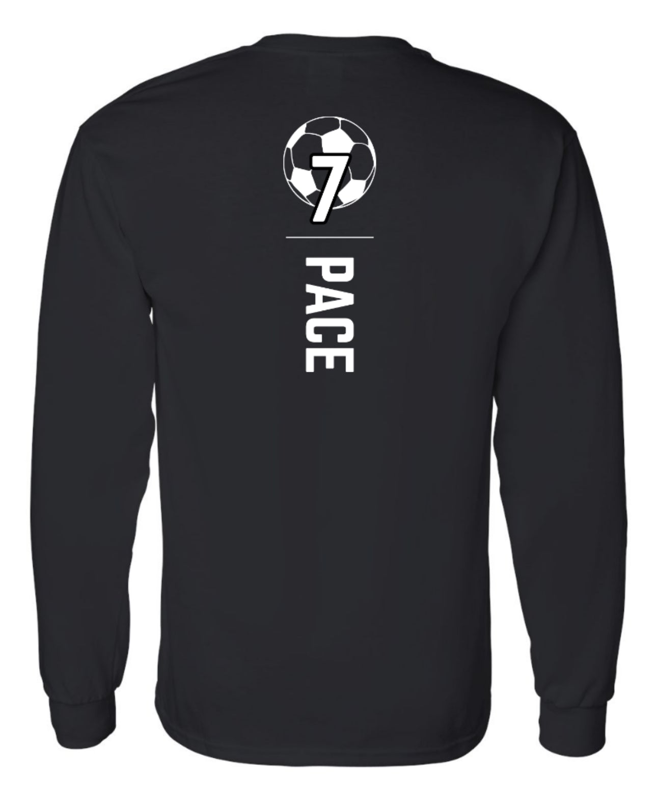 LADY EAGLES VARSITY Soccer Sweeties 100% Cotton Long Sleeve Tee - Black