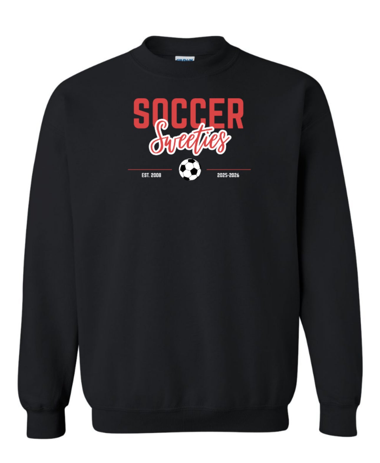 LADY EAGLES VARSITY Soccer Sweeties Cotton/Poly Crewneck Sweatshirt - Black
