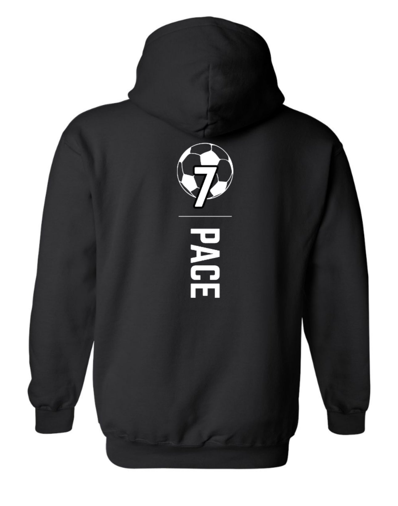 MENS VARSITY Soccer Sweeties Cotton/Poly Hoodie Sweatshirt - Black