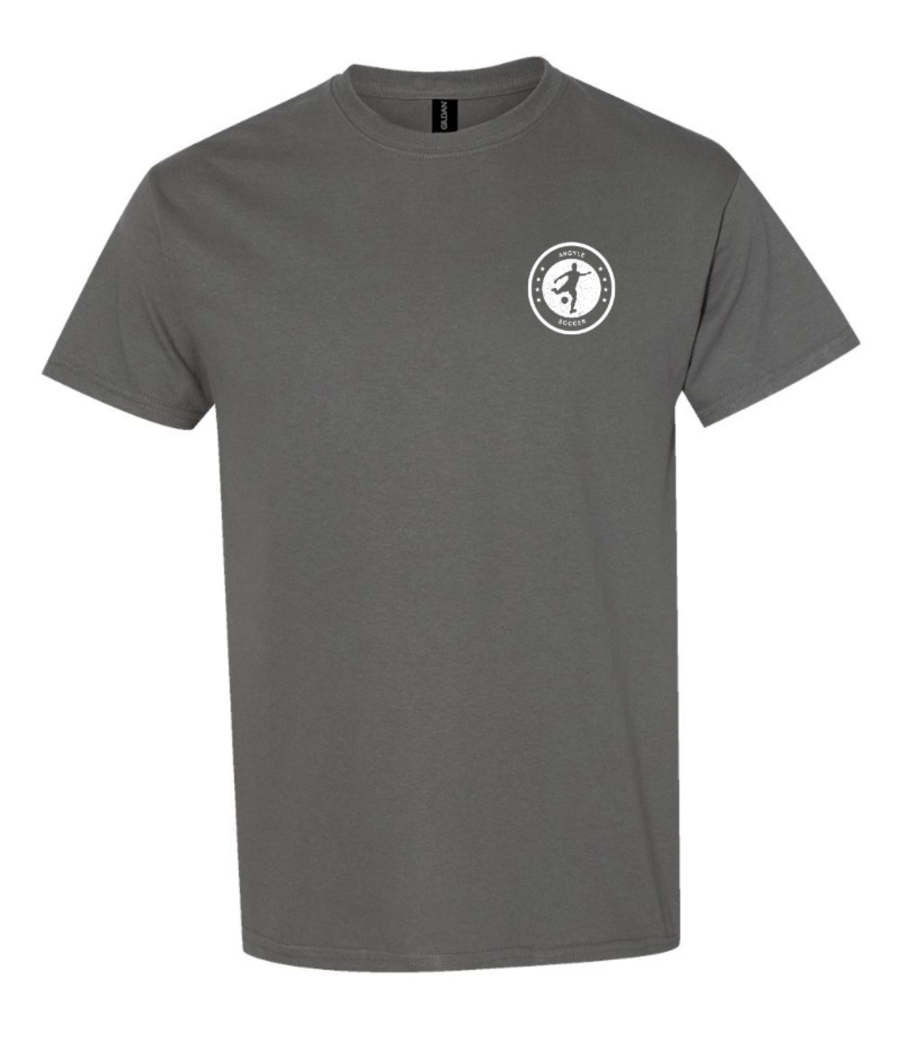 Argyle Soccer CIRCLE 100% Cotton Short Sleeve - Dark Charcoal