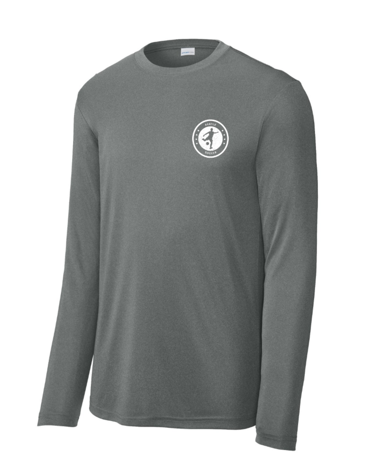 Argyle Soccer CIRCLE Sport-Tek Performance Long Sleeve - Iron Grey Heather