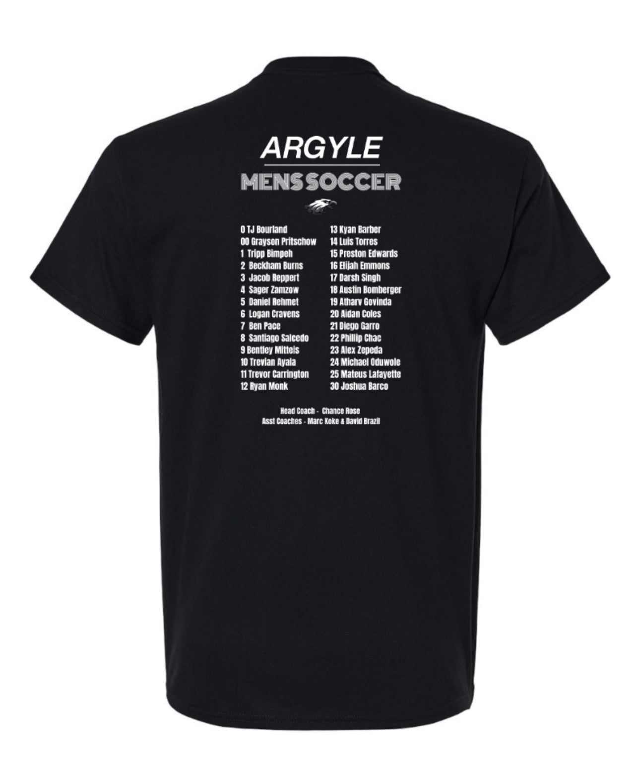 MENS 25-26 Program 100% Cotton Short Sleeve Tee - Black