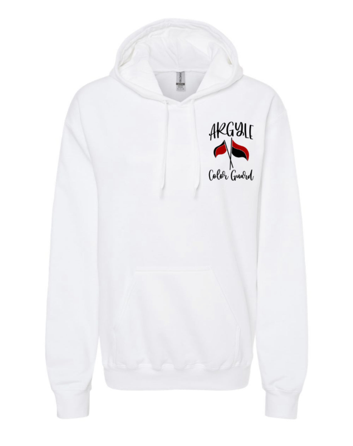 FINAL FEW - Argyle Color Guard - Whimsey Flags - Hoodie Sweatshirt